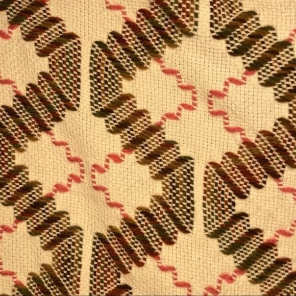 Linen / yarn woven thin blanket / table cloth / throw blanket / rug decoration - Picture 3 of 7